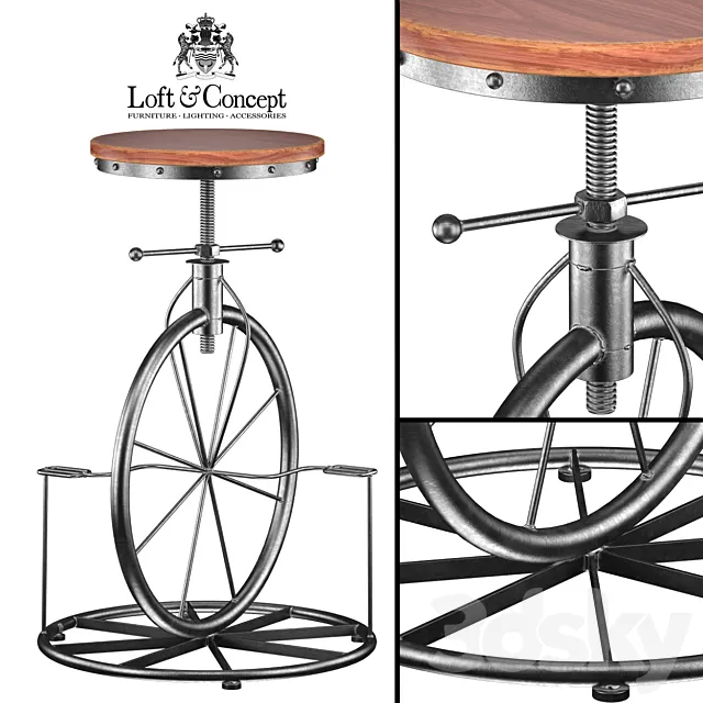 LOVT BAR STOOL BICYCLE 3D Model