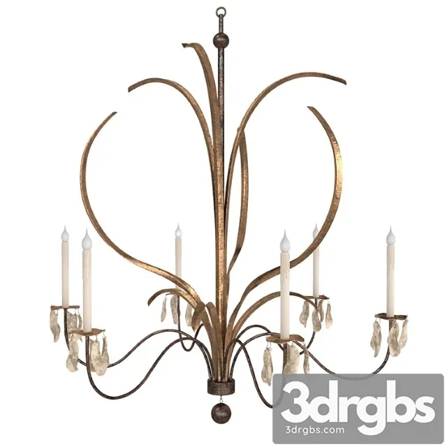 Low Country Marsh Grass Grande Chandelier 3D Model Free