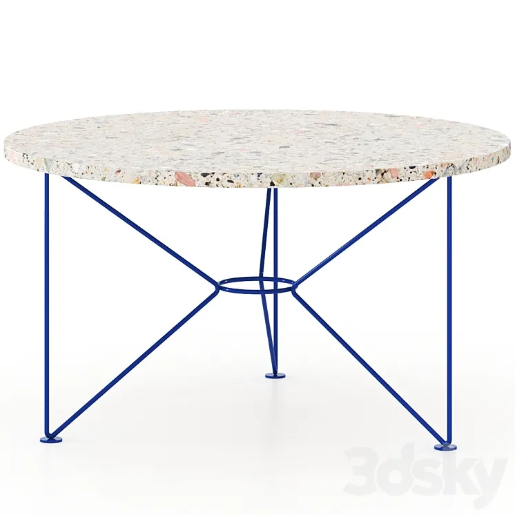Low Ocean Terrazzo by Acapulco Design Table 3D Model Free