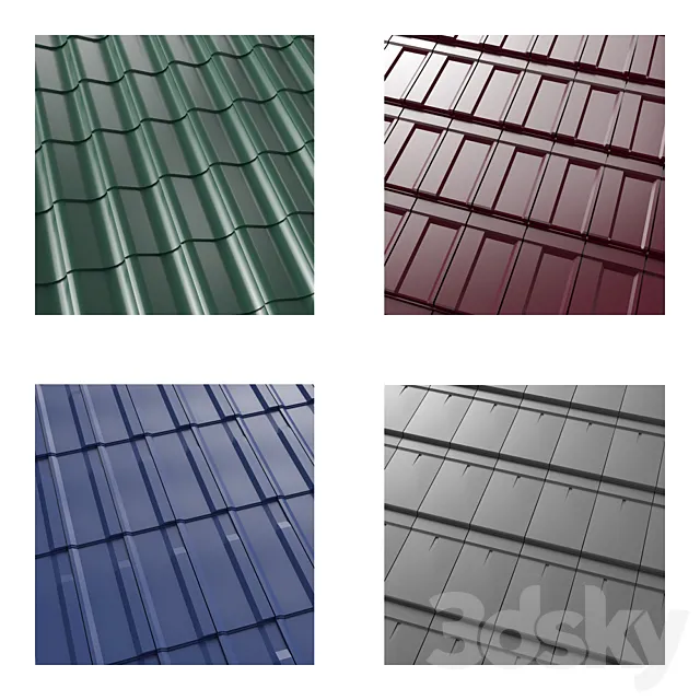 Low poly metal tile Free Download