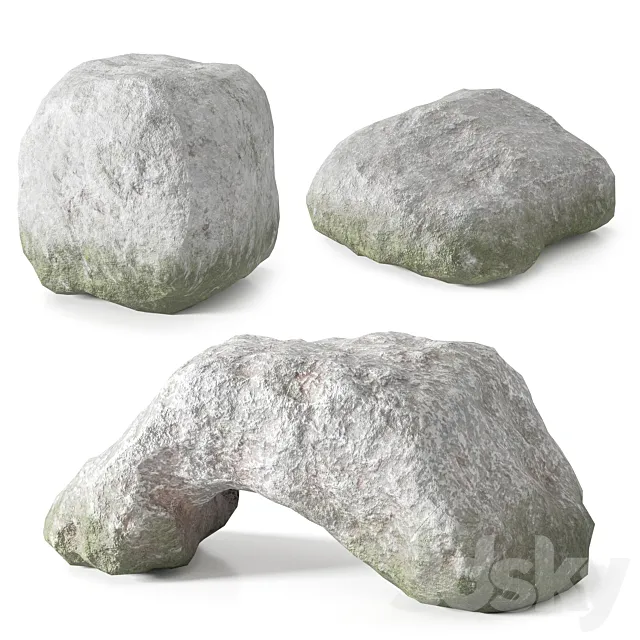 Low Poly Stones Set 02 Free Download