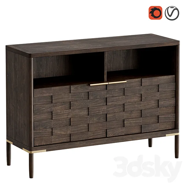 Low Shelving Textures 3D Model