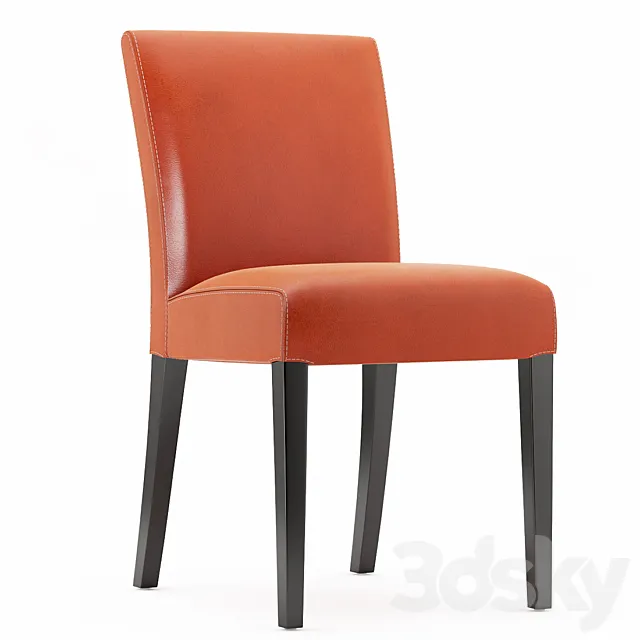 lowe-persimmon-leather-side-chair 3D Model