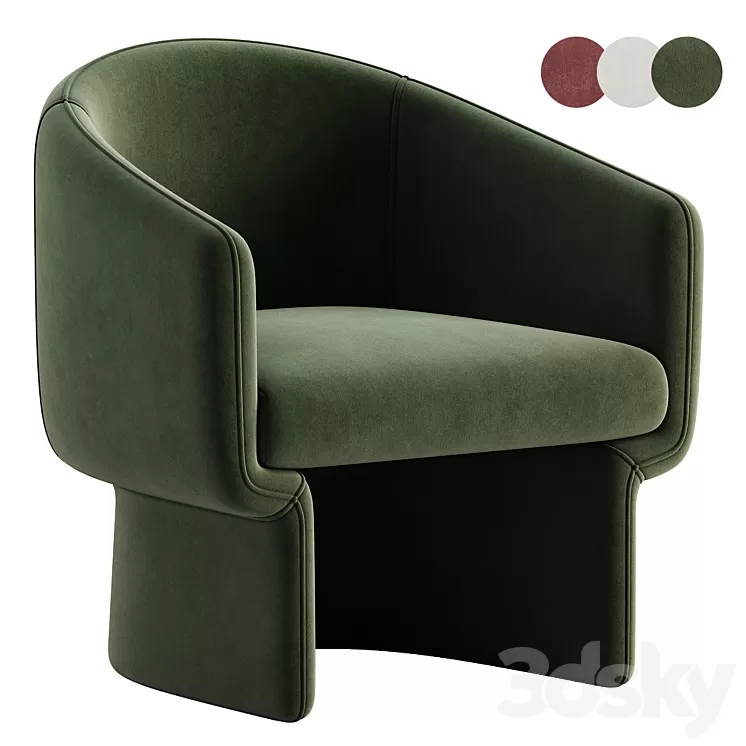 lowrance arm chair 3D Model Free