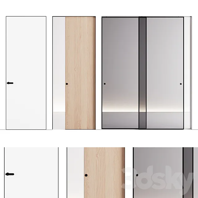 Lualdi doors set 3DModel
