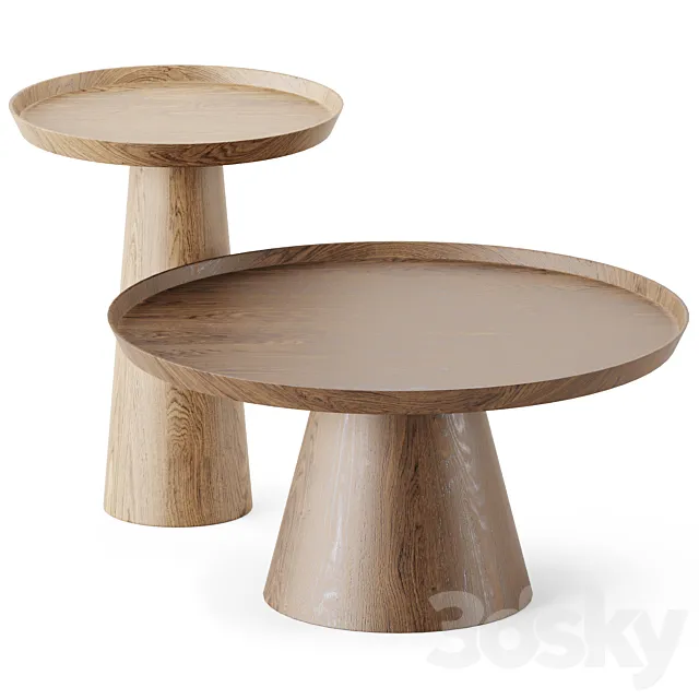 Luana Round Coffee Table by Bloomingville 3DModel