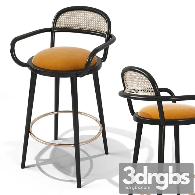 Luc bar stool 2 3D Model Free