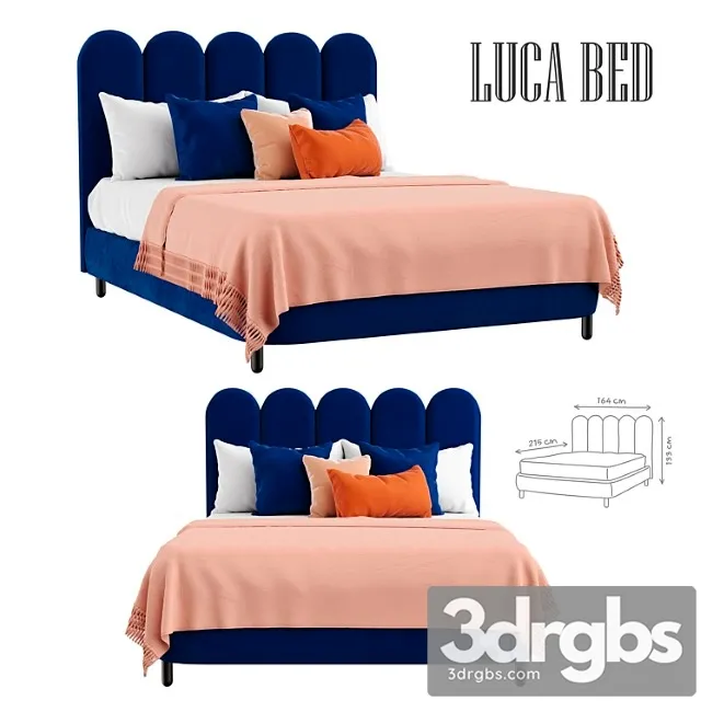 Luca Bed from Love you Home 3D Model Free
