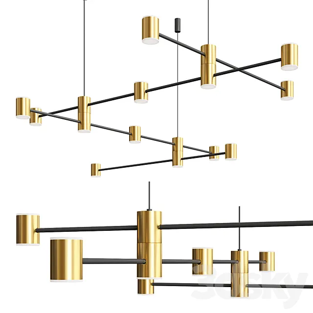 Luce Anichita Chandelier 3D Model
