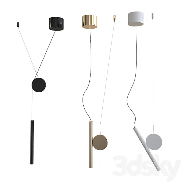 Luceplan Doi Pendant Lamp 3D Model