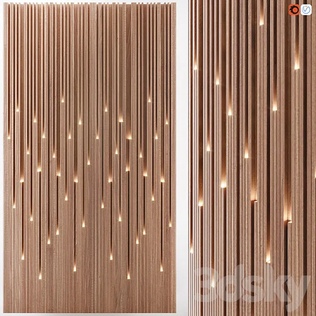 Lucerna illuminated wall panels 3D Model