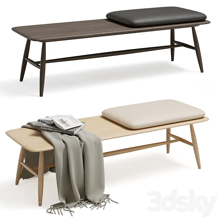 Lucian Ercolani Von Bench with Pad 3D Model Free