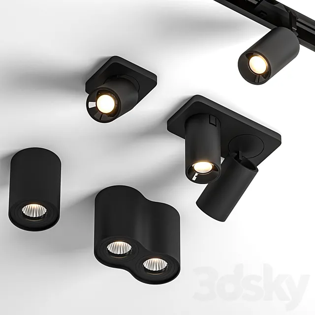 lucide light set 1 3D Model
