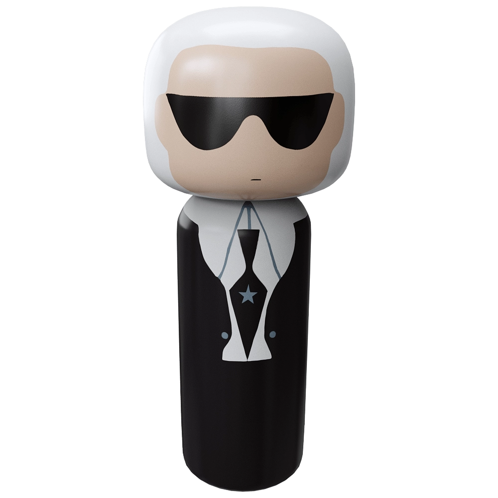 Lucie Kaas  - Wooden doll Karl 3D Model