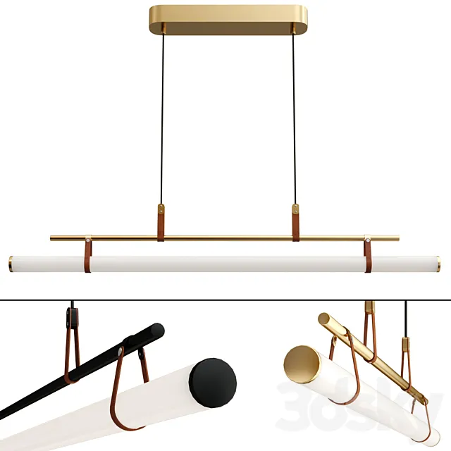 Lucien Tube Chandelier 3D Model