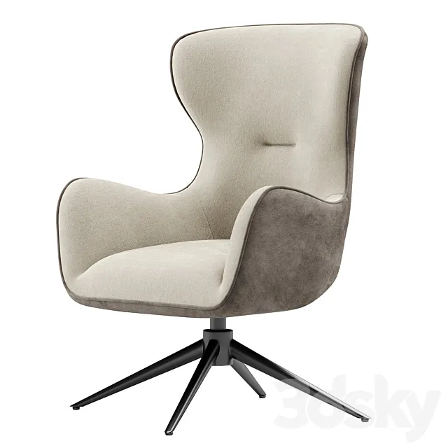 Lucille lounge chair 3D Model