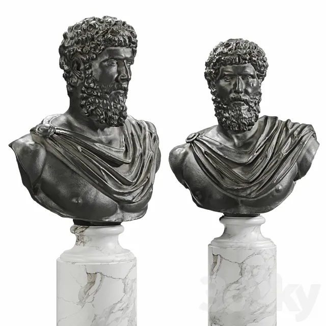 Lucius Verus Bust Black 3DModel