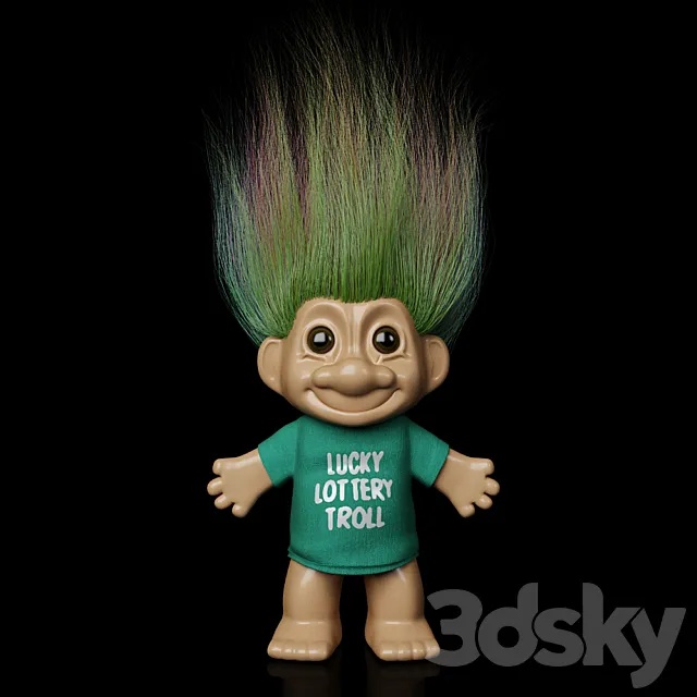 Lucky Lottery Troll 3D Model