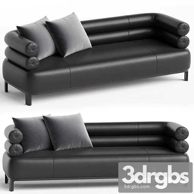 Lucy Leather Sofa 3D Model Free