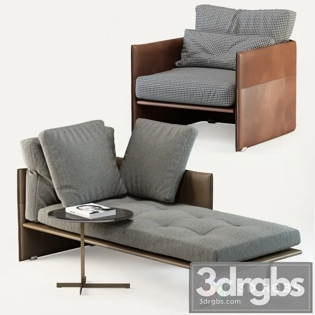 Luggage Set 3D Model Free