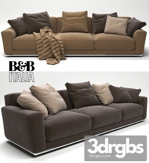 Luis BB Italia Sofa 3D Model Free