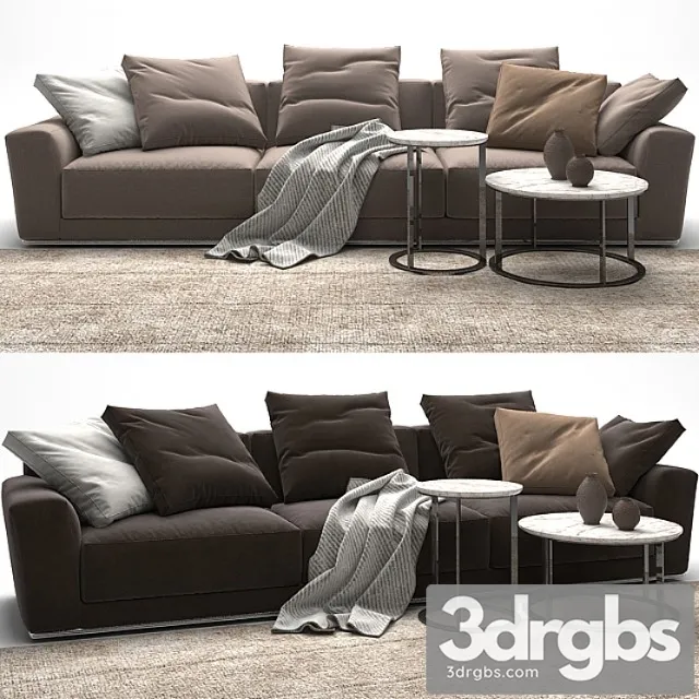 Luis sofa - b & b italia 2 3D Model Free