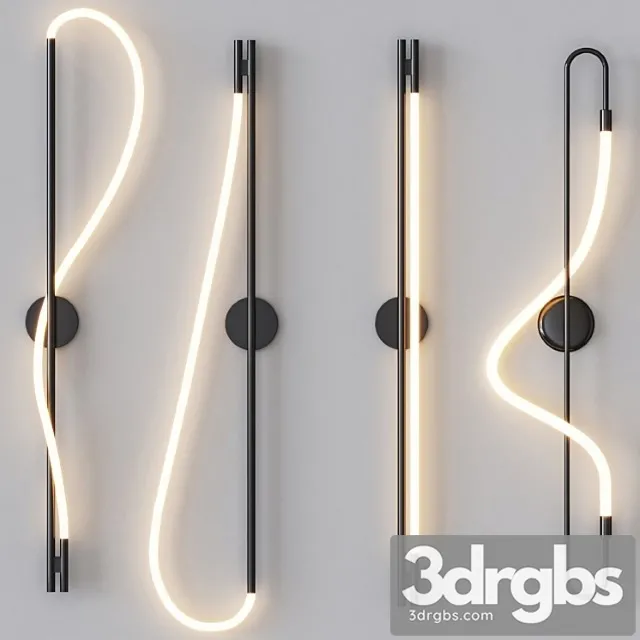 Luke lamp co - wall sconce black set