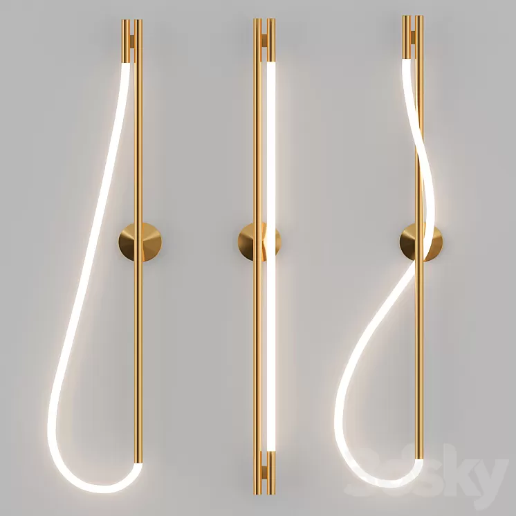 Luke Lamp Co Wall Sconce Collection 3D Model