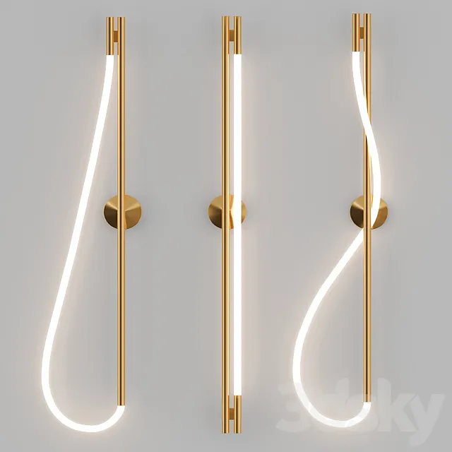 Luke Lamp Co Wall Sconce Collection 3D Model