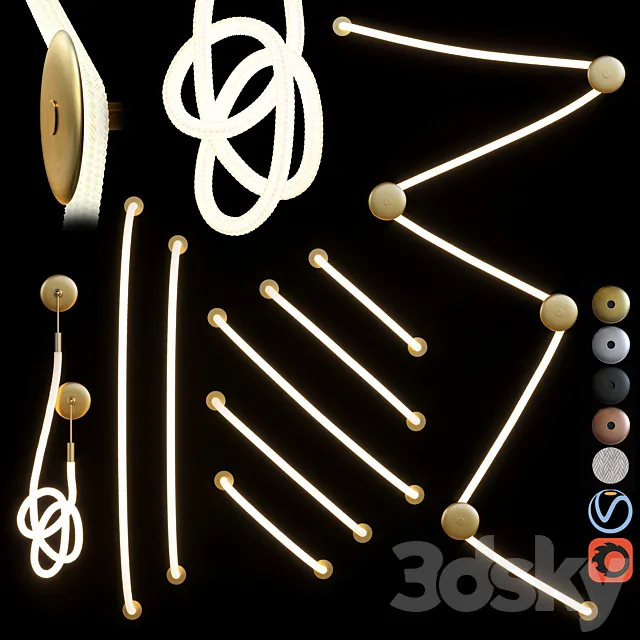 luke lamp wall light 2 3DModel