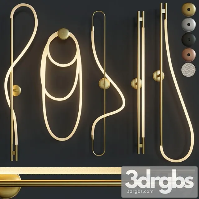 Luke lamp wall light 3D Model Free