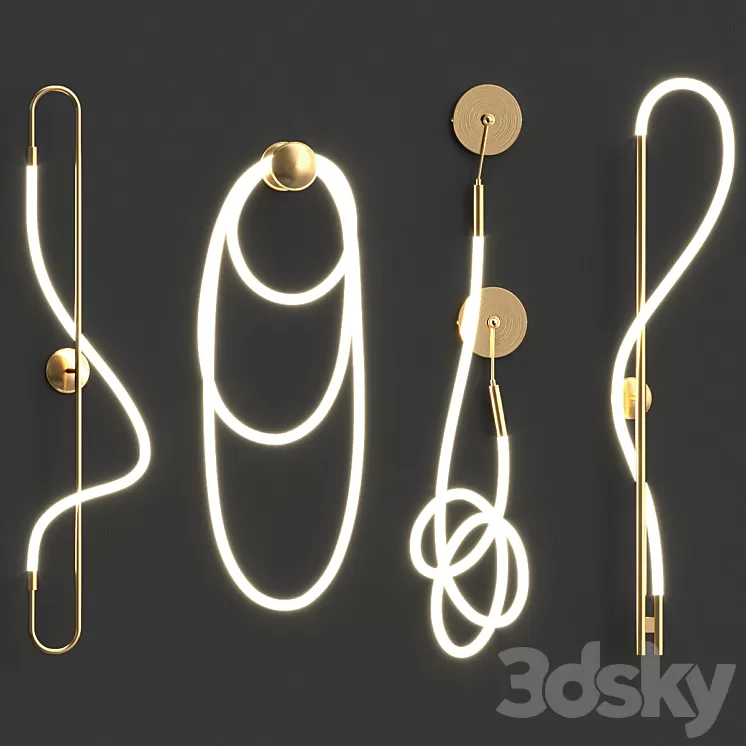 Luke wall lamp collection 3D Model