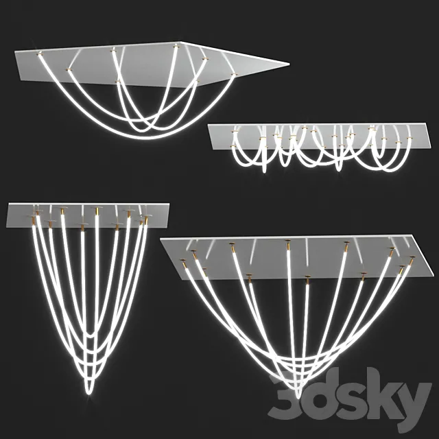 Lule lamp collection 3D Model