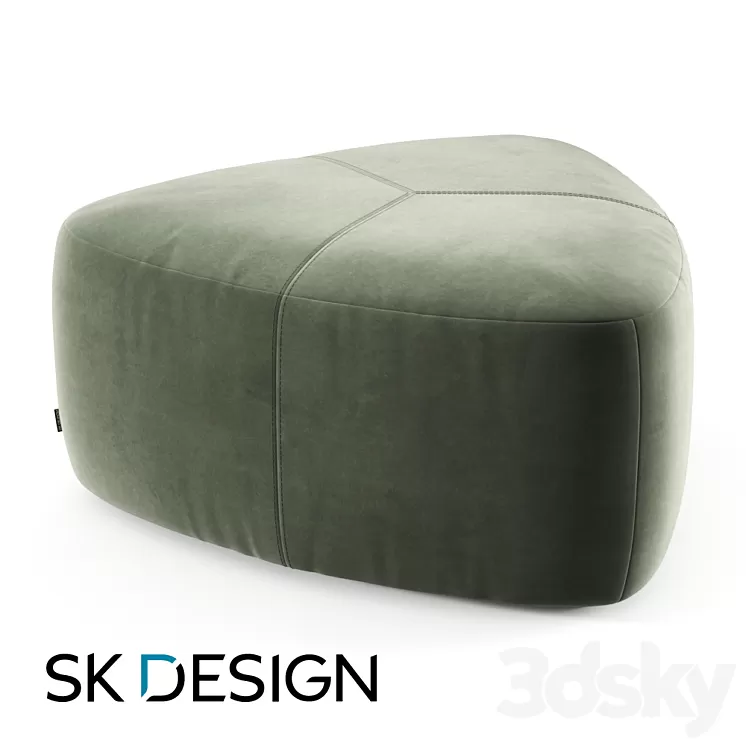 Lull Medium pouf 3D Model
