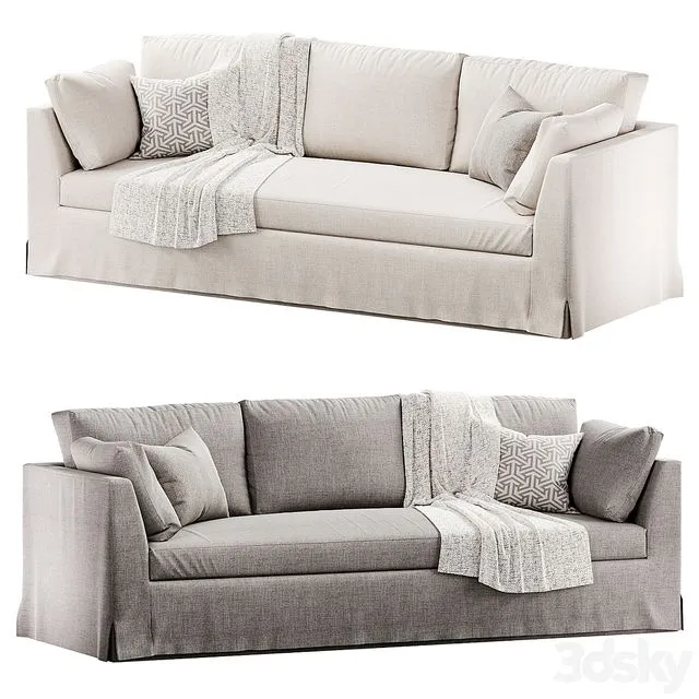 Lulu and Georgia Coen Slipcover Sofa 3D Model