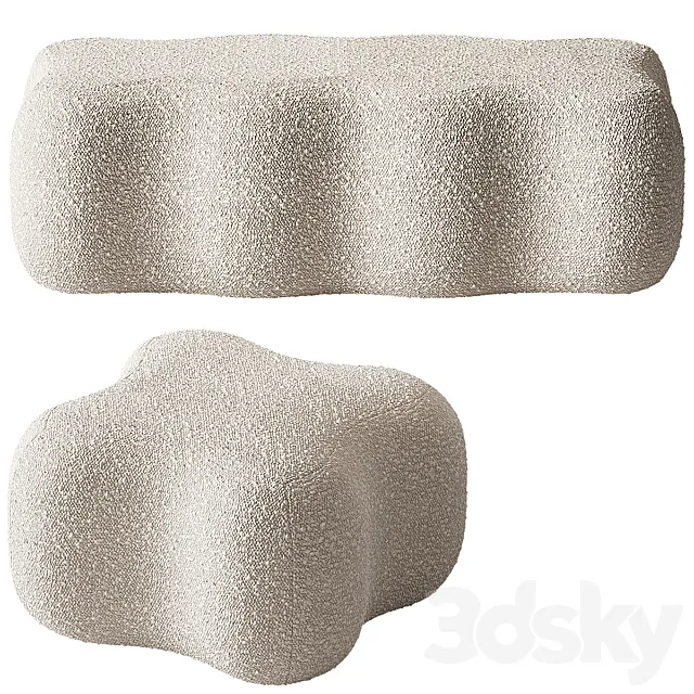 Lulu and Georgia June bench 3D Model