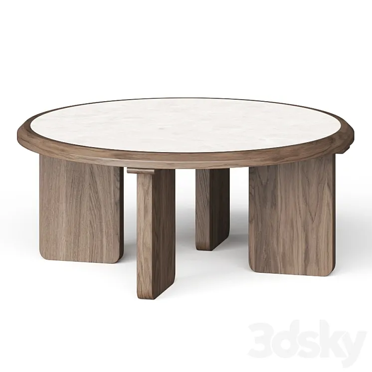 Lulu and Georgia Lindo Round Coffee Table 3D Model Free