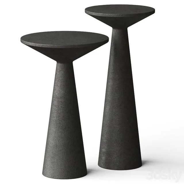 Lulu and Georgia Raven Side Tables 3D Model