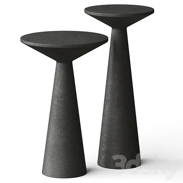 Lulu and Georgia Raven Side Tables 3DModel