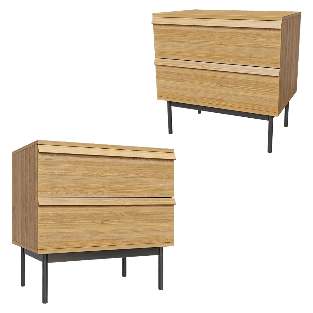 lulu'space - Bedside table Lina Metal 3D Model