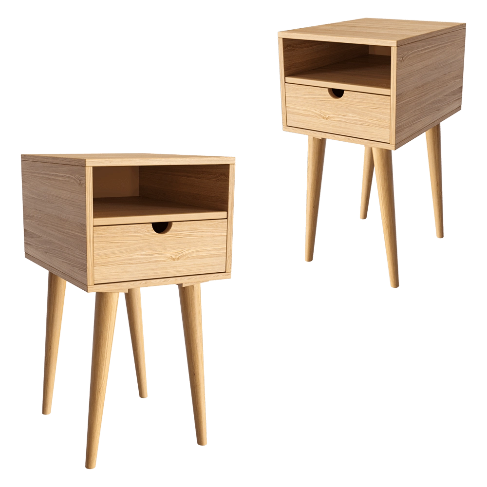 lulu'space - Bedside table Scandi Mini 3D Model