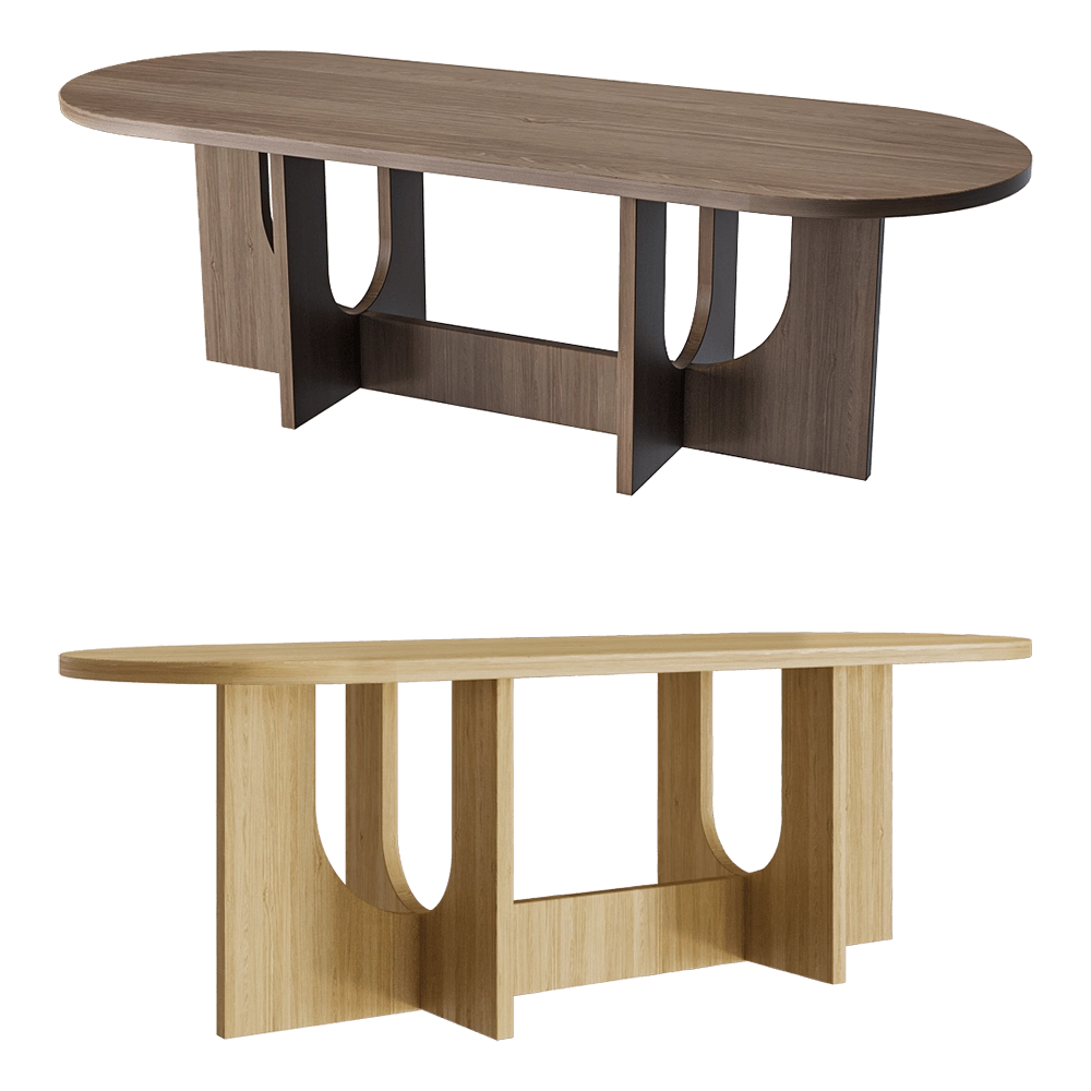 lulu'space - Dining table Arch 4 3D Model