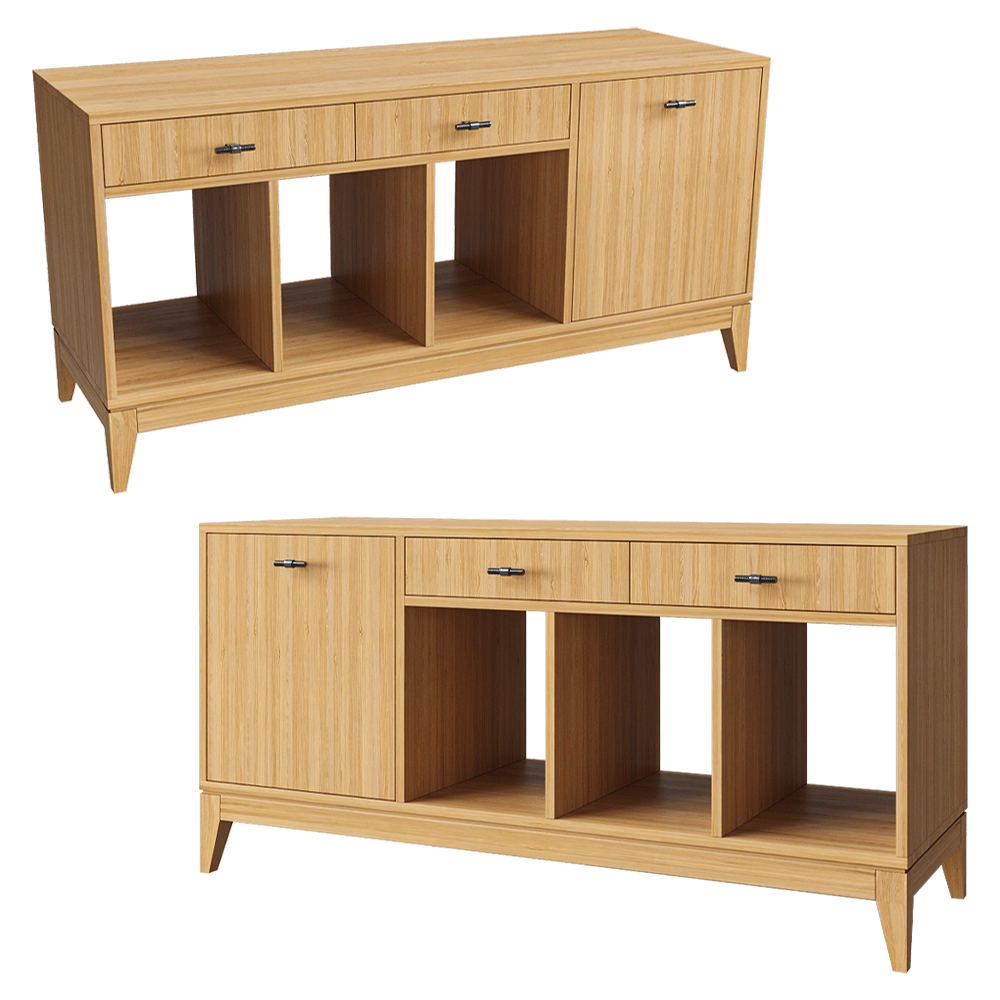 lulu'space - TV stand Brussel Vinyl 3D Model