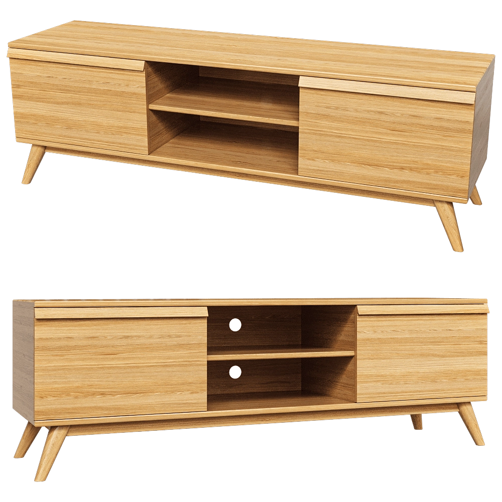 lulu'space - TV stand Lina open 3D Model