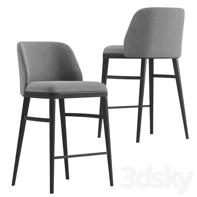 LUM Bar Stool 3D Model
