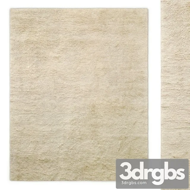 Lumina wool shag rug rh 3D Model Free