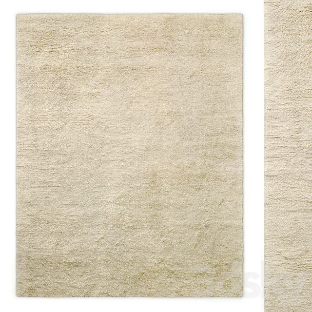 Lumina Wool Shag Rug RH 3D Model