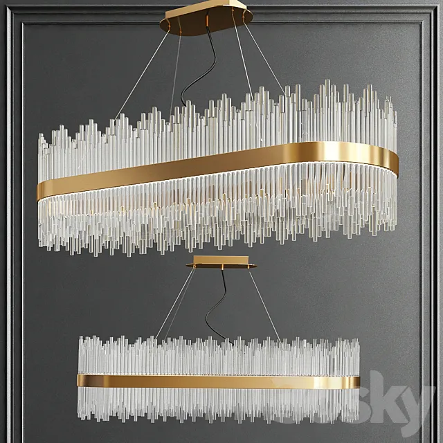 Luminaire Crystal Chandelier 3DModel