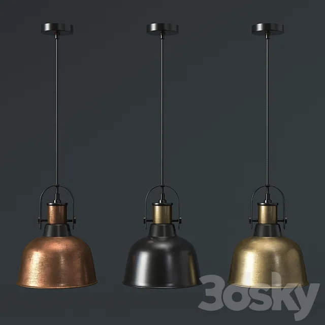 Luminaire loft Globo KUTUM 3DModel