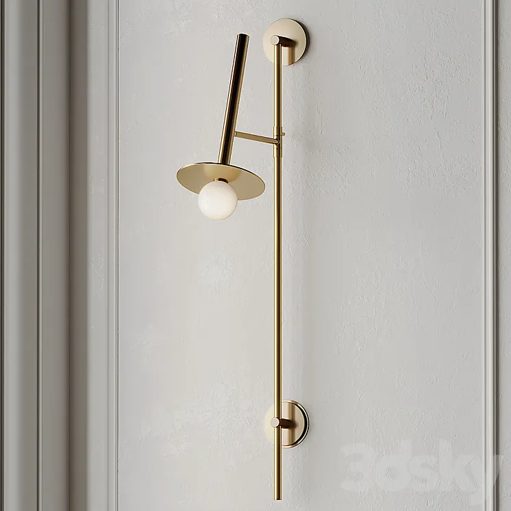 LUMINAIRE MURAL PIVOTANT NODES KC1031MBK Wall Sconce 3D Model Free
